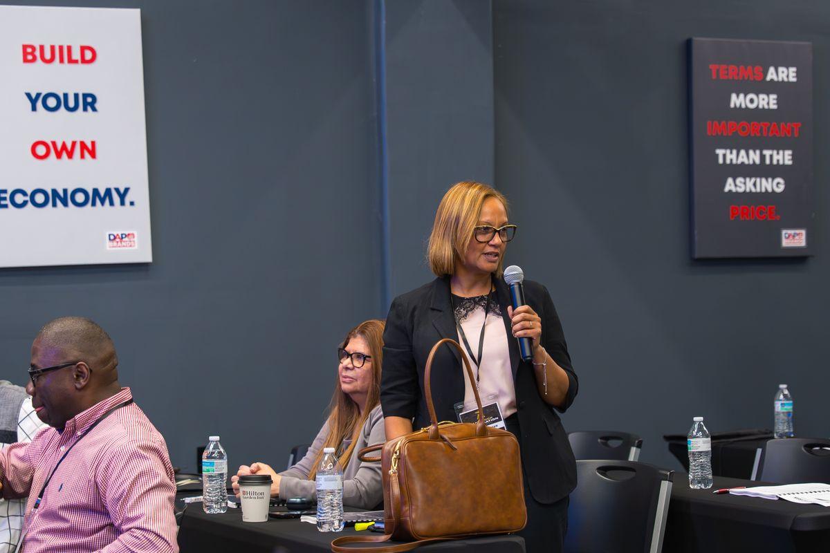 Tax professional presenting strategies